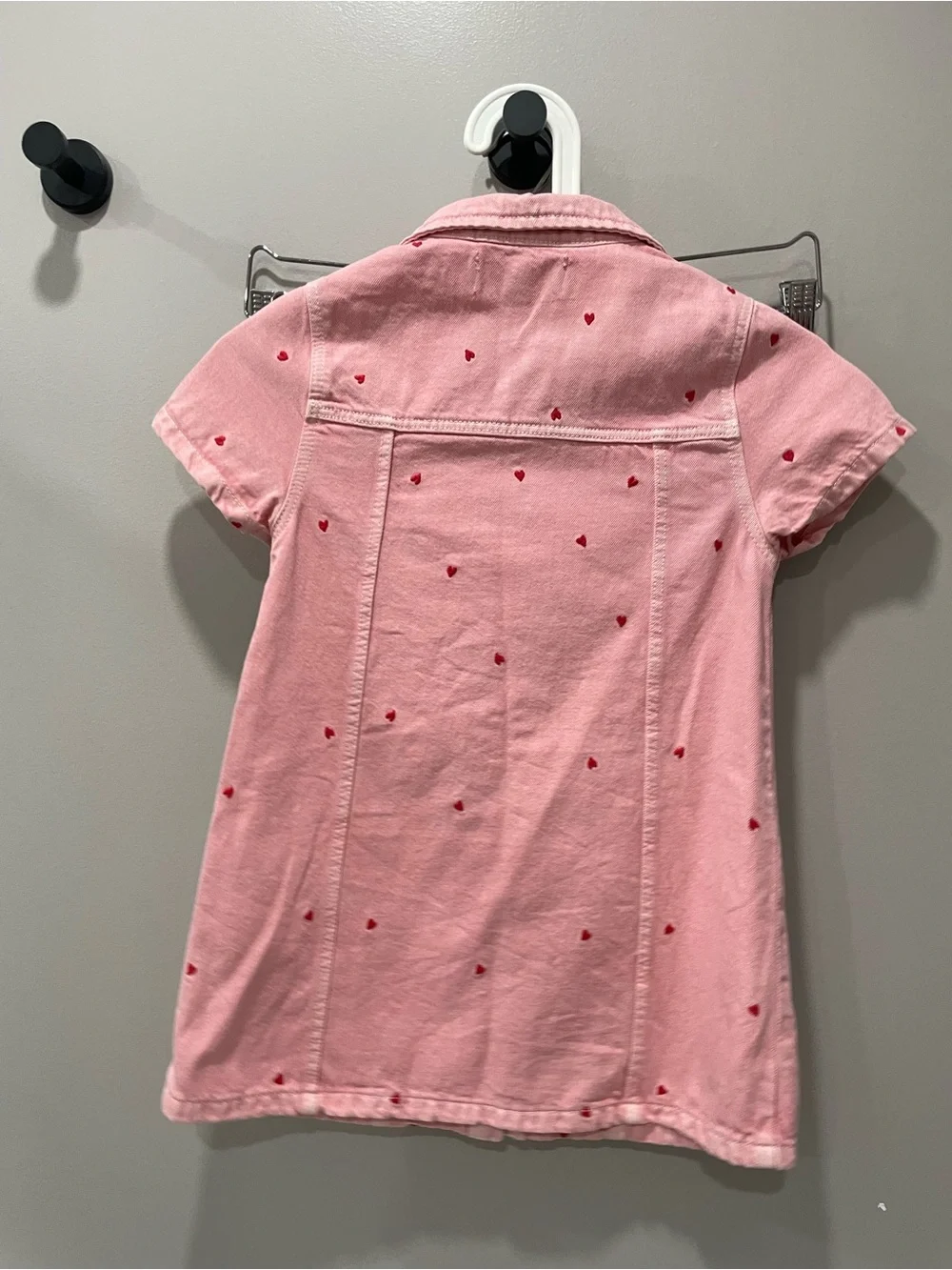 Zara Pink Dress with Red Heart Dots
